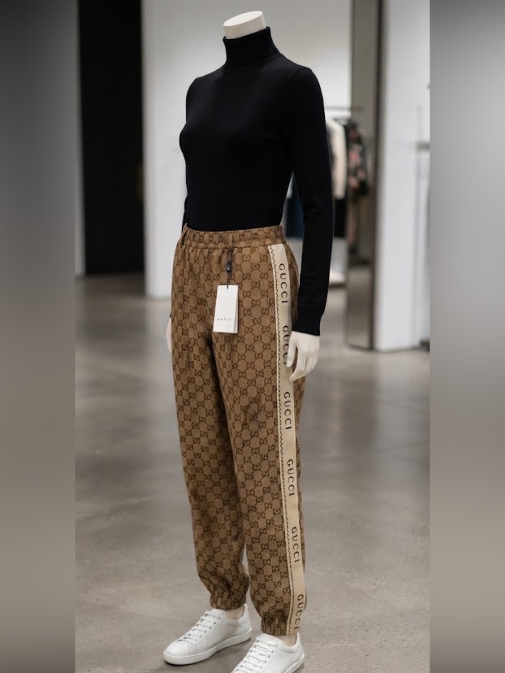 Brand New FASHION Woman’s Brown Monogram Track Pants